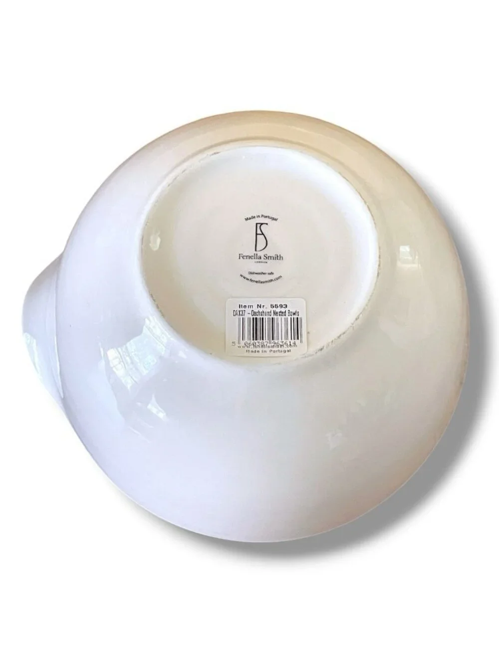 Fenella Smith Set of 3 Mixing Nesting Bowls Dachshund Chef Dog Lover Ceramic